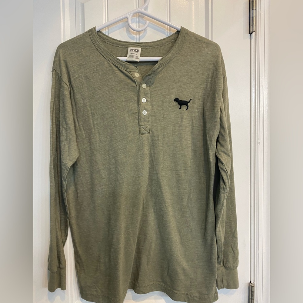 PINK Victoria Secret Henley style shirt